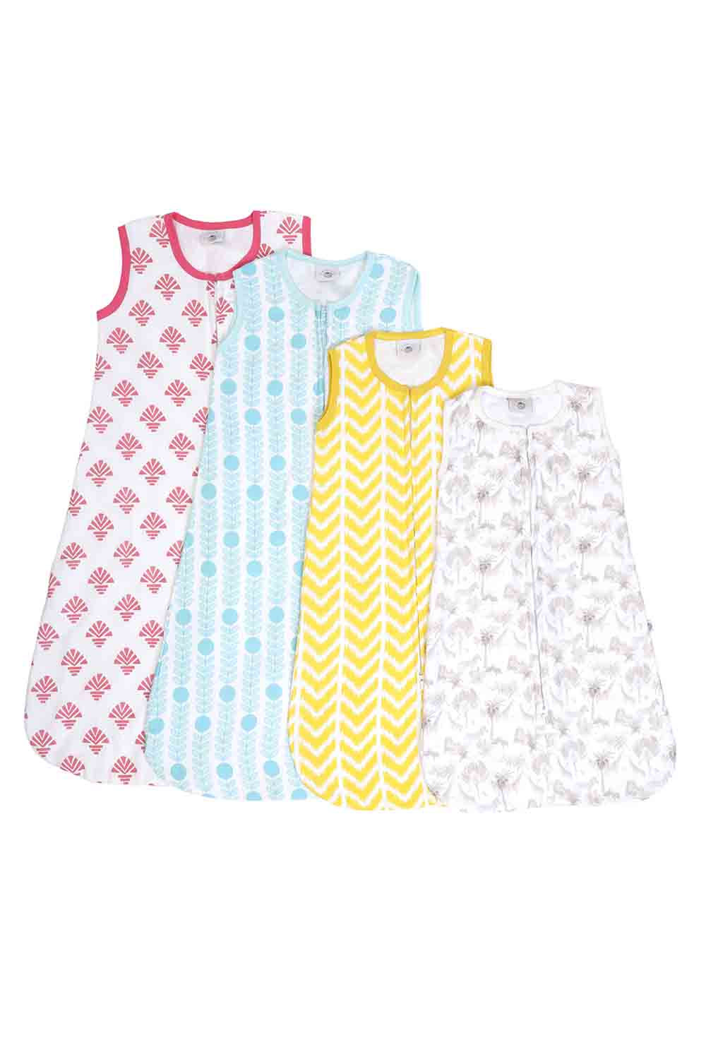 Organic muslin rainbow printed baby sleeping bag-4