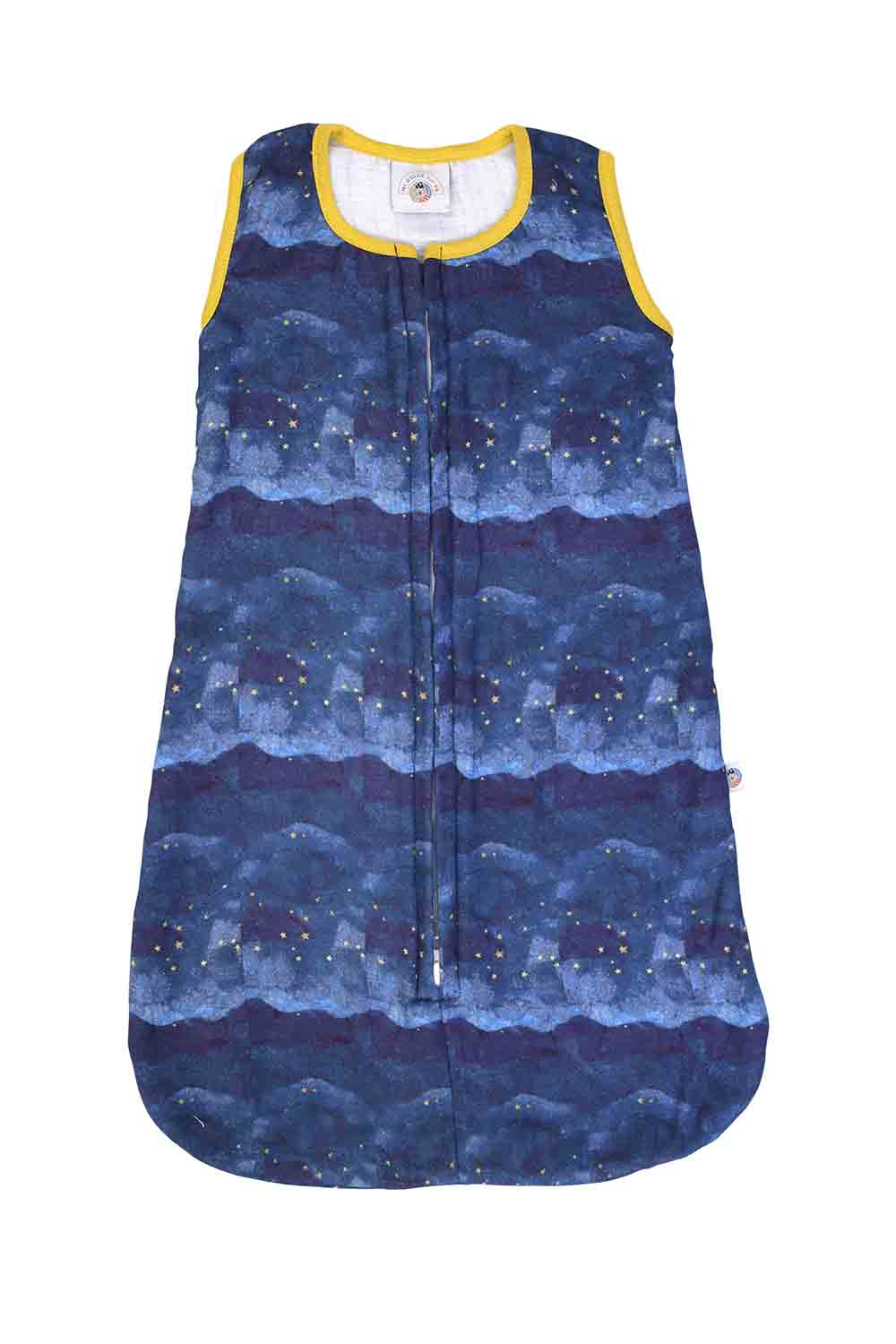 Organic muslin night sky printed baby sleeping bag-1