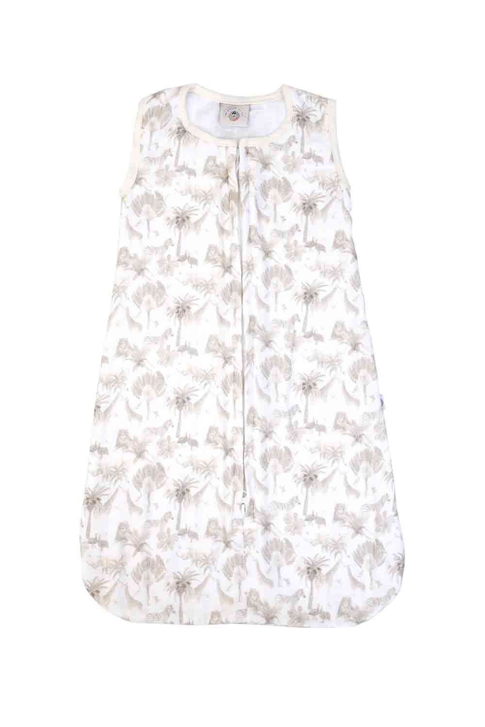 Organic muslin safari printed baby sleeping bag-1