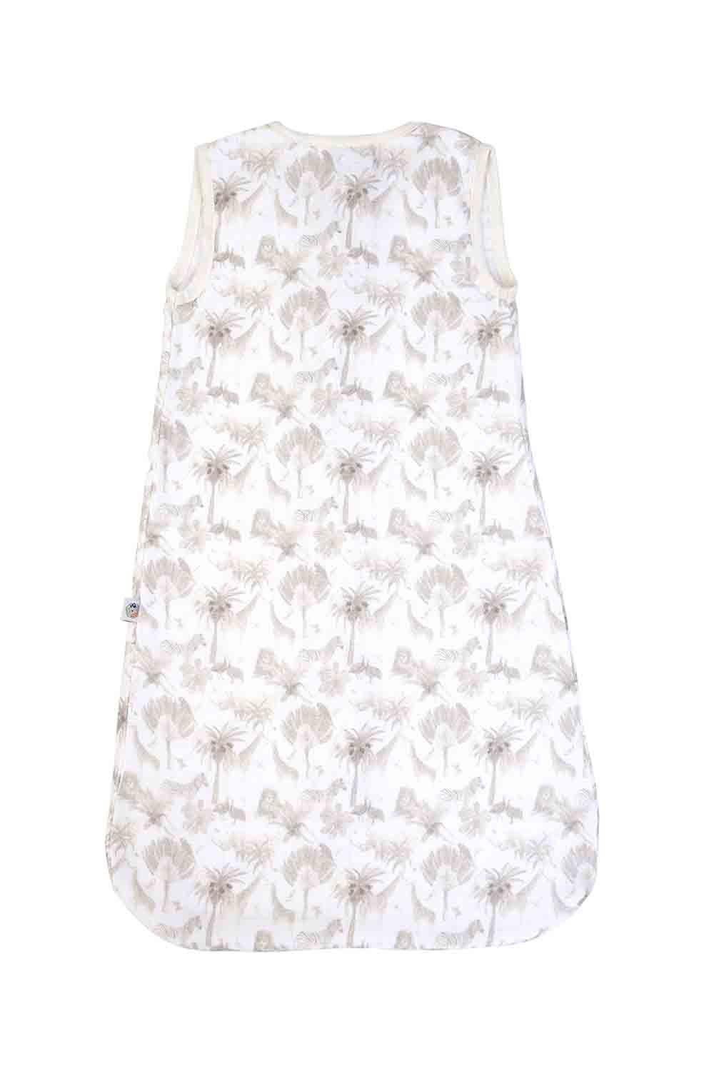 Organic muslin safari printed baby sleeping bag-3