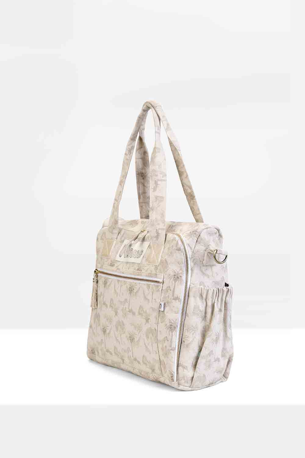 Organic Safari printed diaper bag-02