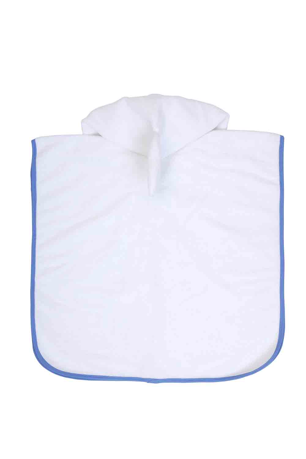 Organic-terry-hooded shark towel for infants-2