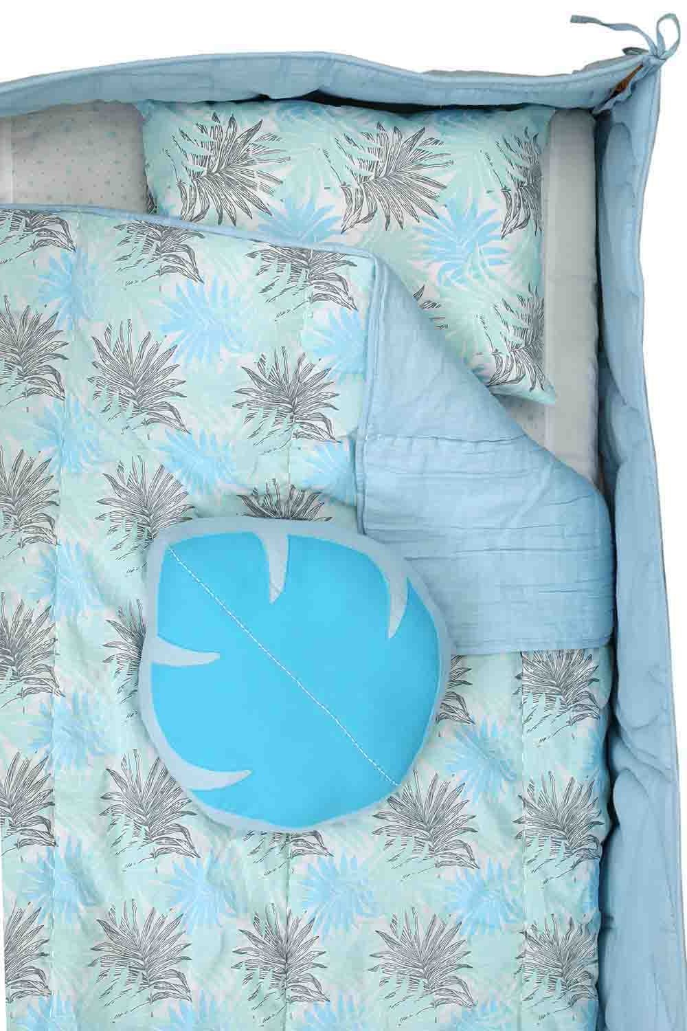 blue fern bedding set-2