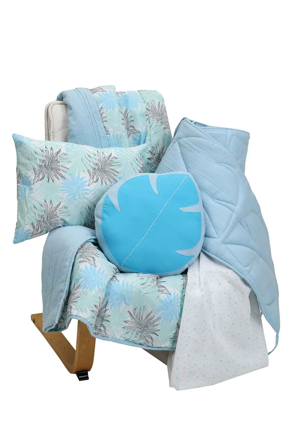 blue fern quilted bumper-3