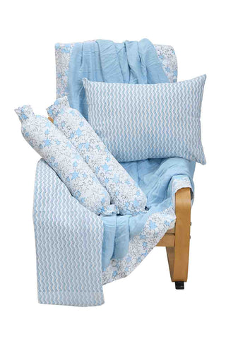 Organic starry cot bedding set