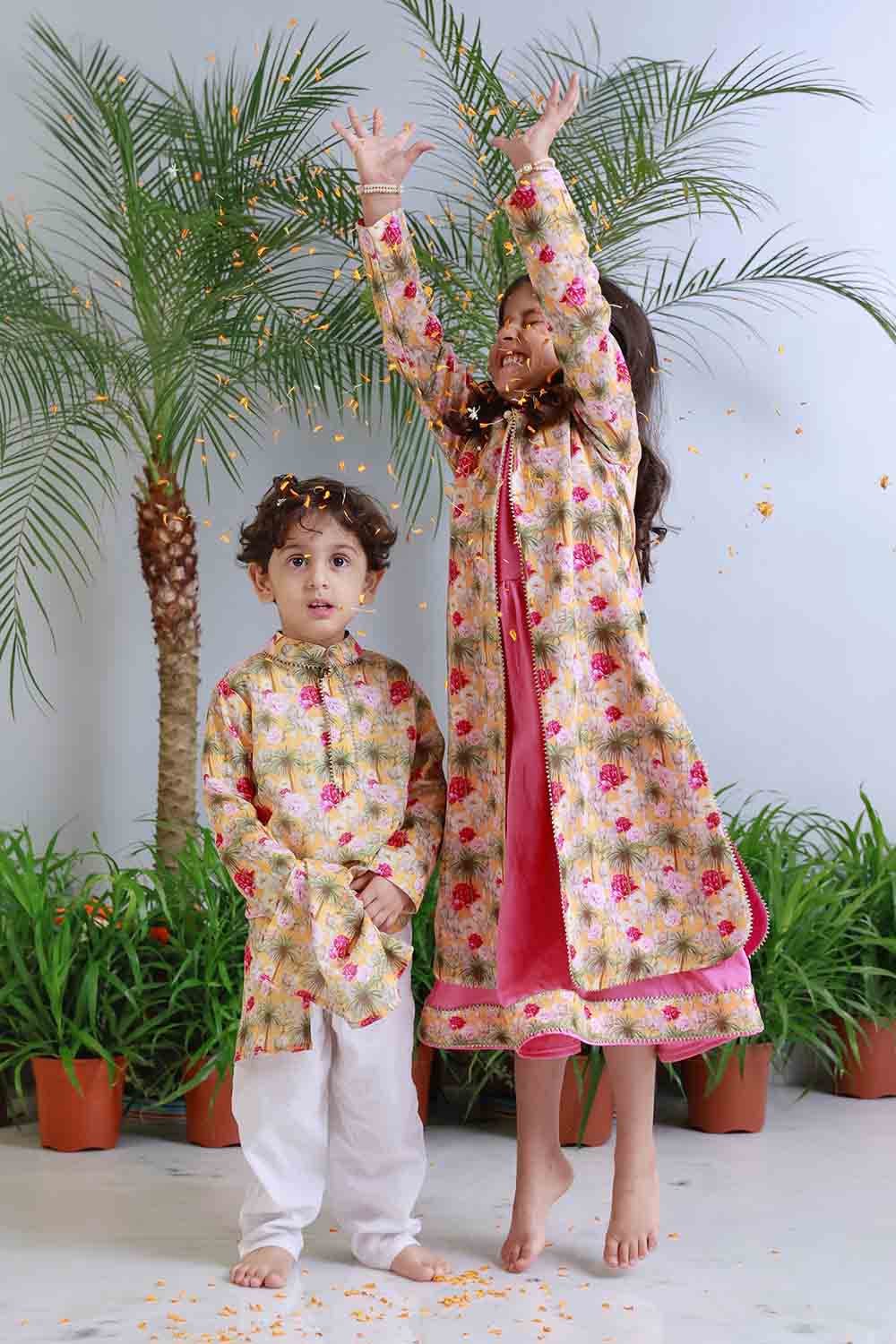 Elephant print kurta set