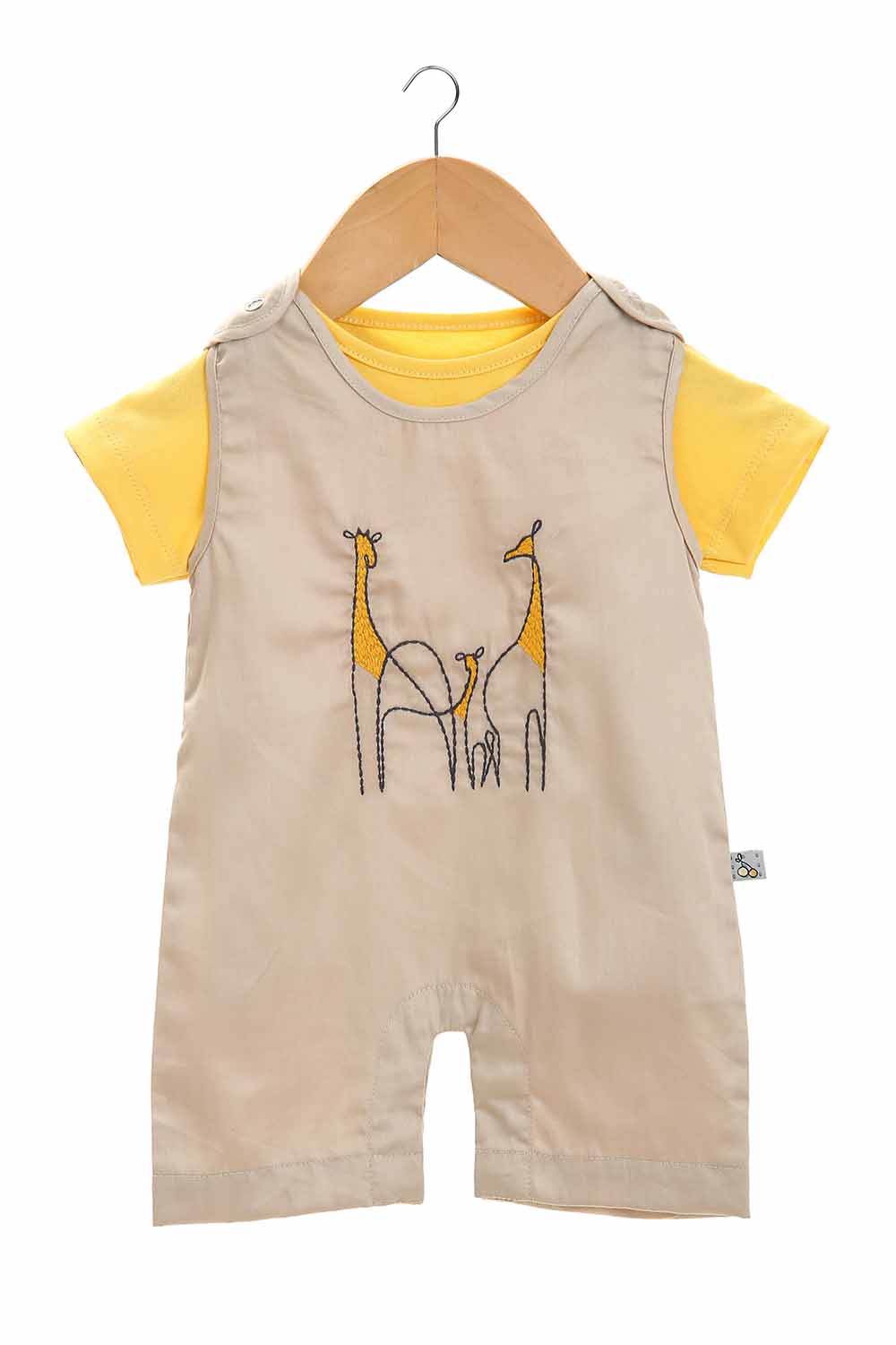 embroidered sand baby boys romper-1