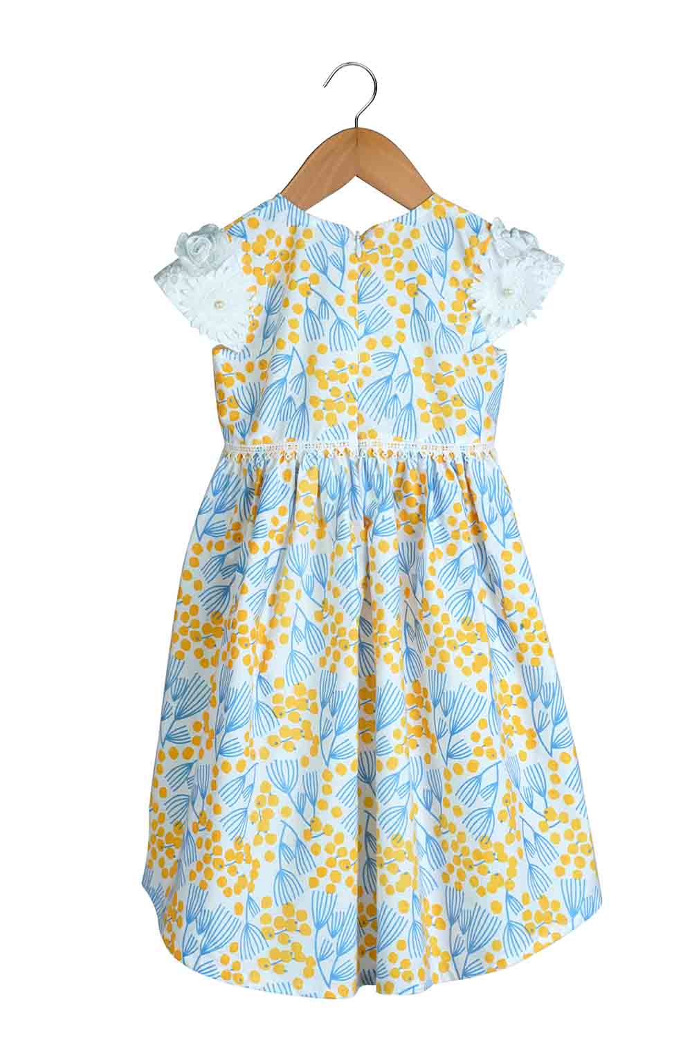longer back twig print dress 2