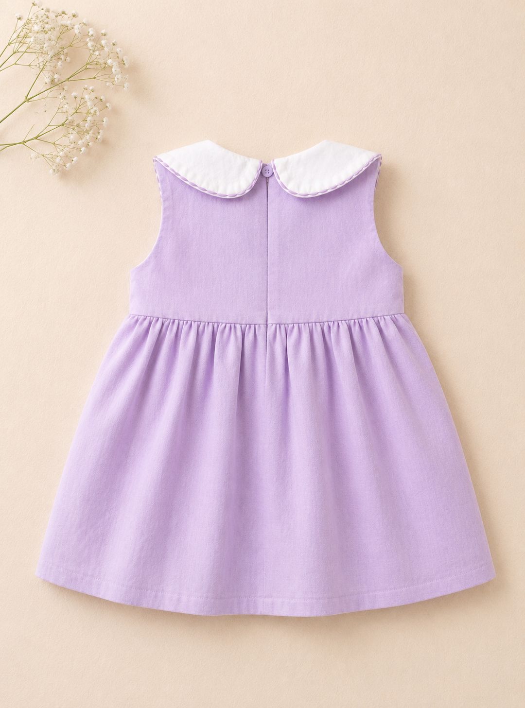 peter pan collar dress for baby girls-3