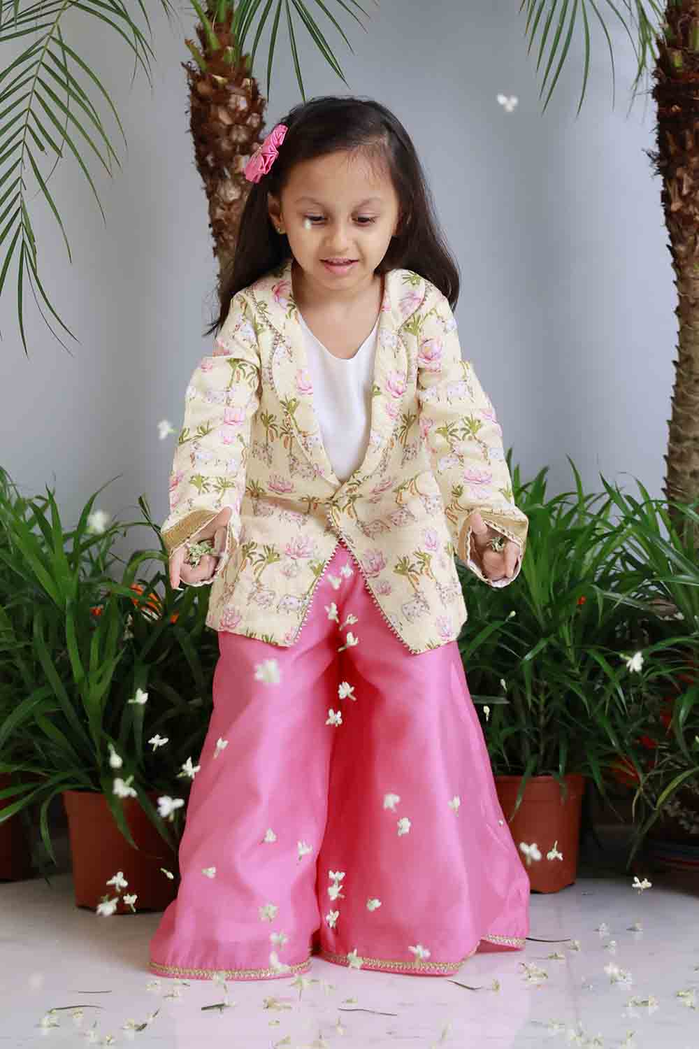 Pichwai print blazer palazzo set