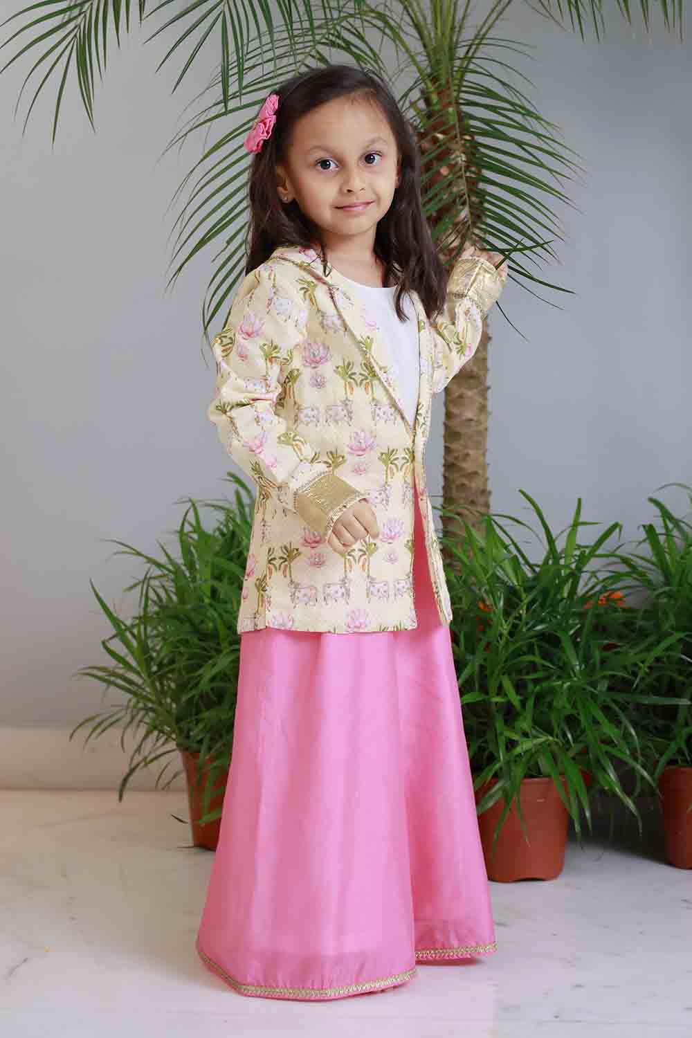 Pichwai print blazer palazzo set