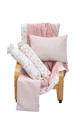 Organic starry cot bedding set