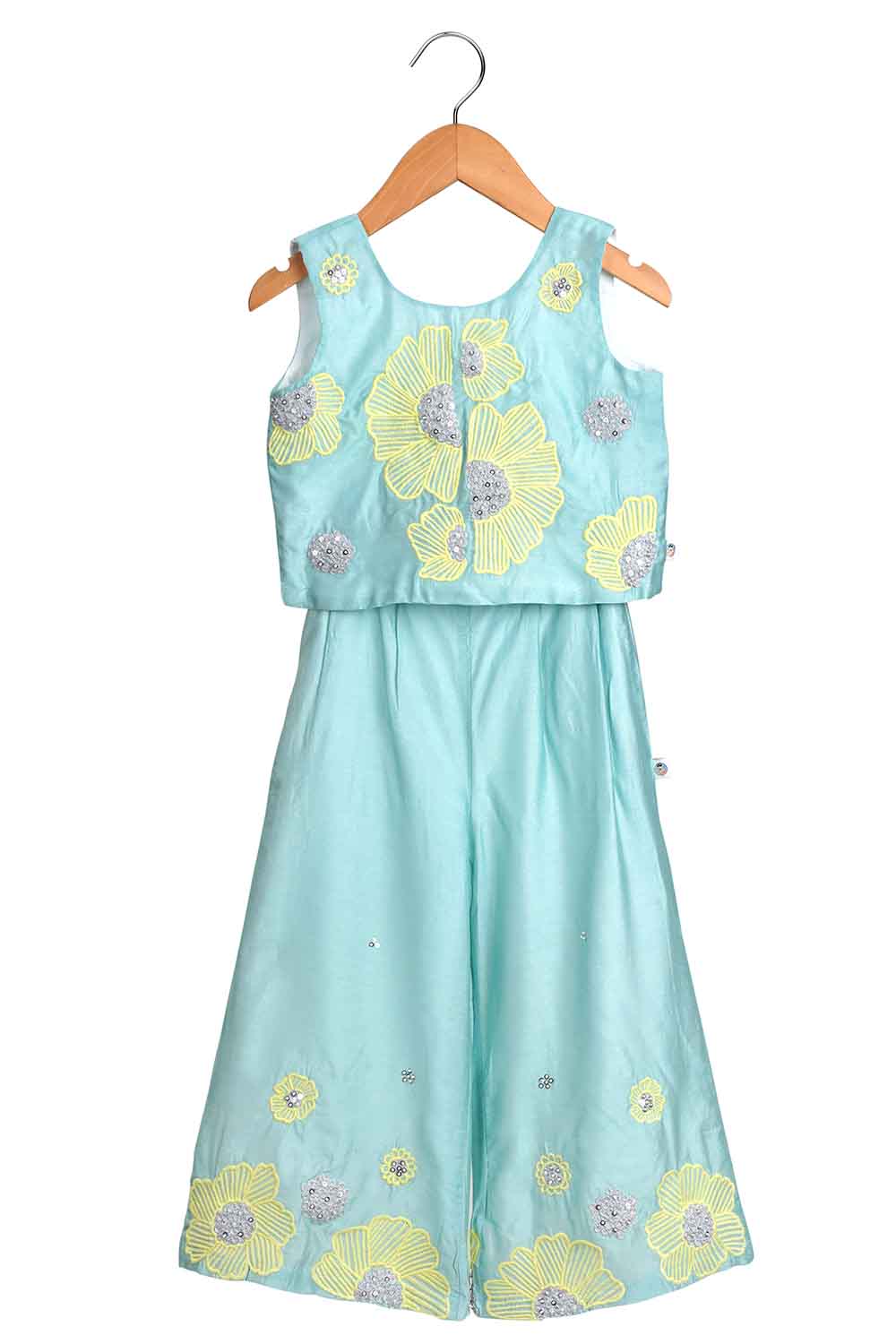 Turquoise Floral Co-ord Set main image 1
