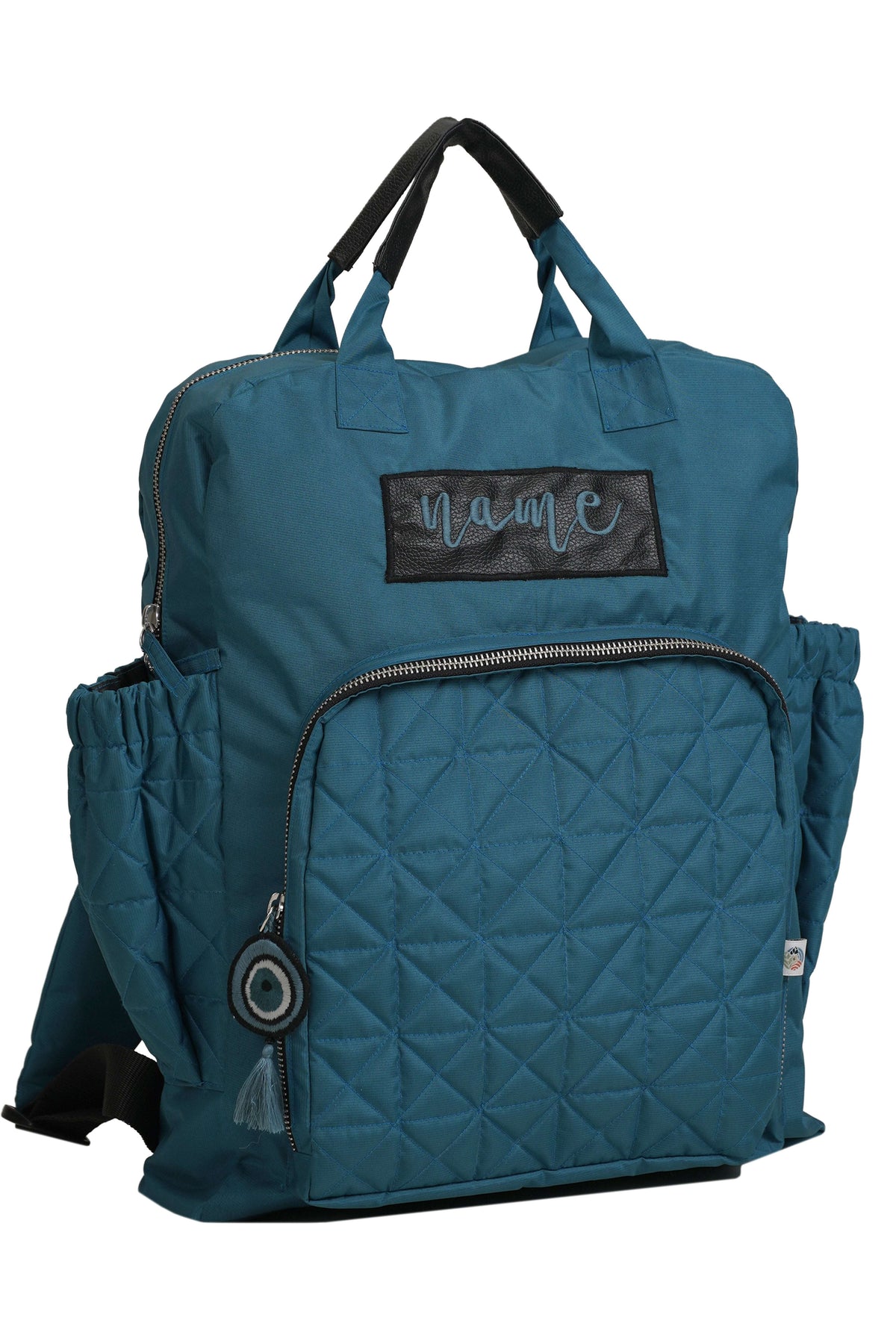 Personalized Teal Baby diaper backpack