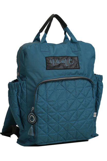Personalized Teal Baby diaper backpack