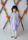 Lilac Mirror embroidery kurta set for infant boys