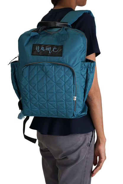 Personalized Teal Baby diaper backpack