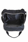 Gender neutral black panda diaper bag-04