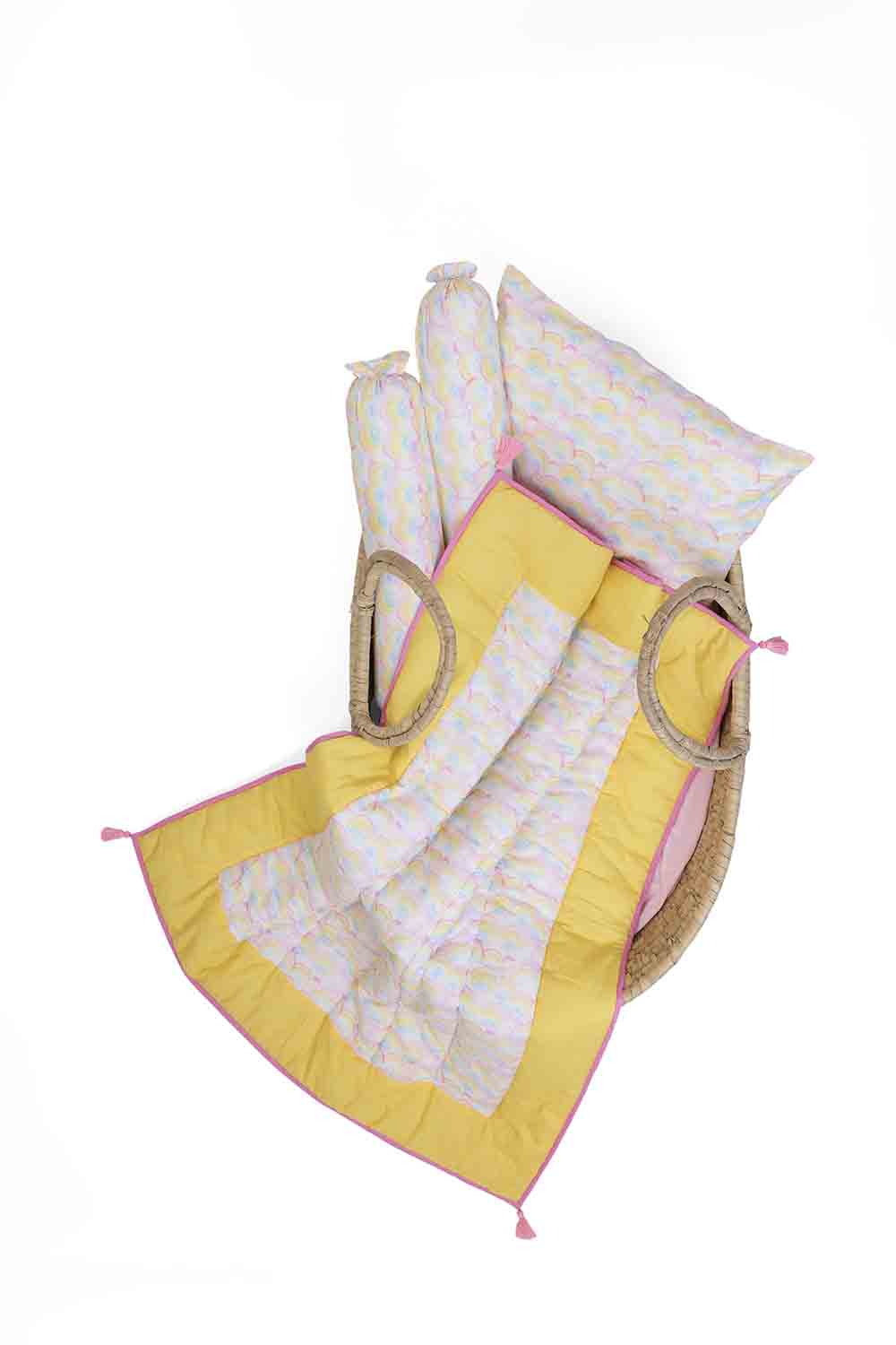 Organic Rainbow printed  bedding set