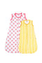 Organic muslin geometric printed baby sleeping bags- set of 2 for baby girls