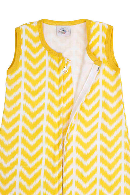 Organic muslin geometric printed baby sleeping bags- set of 2 for baby boys-2