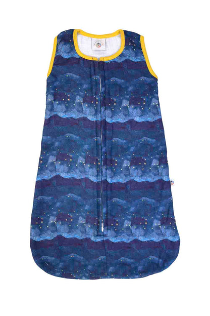 Organic muslin night sky printed baby sleeping bag-1