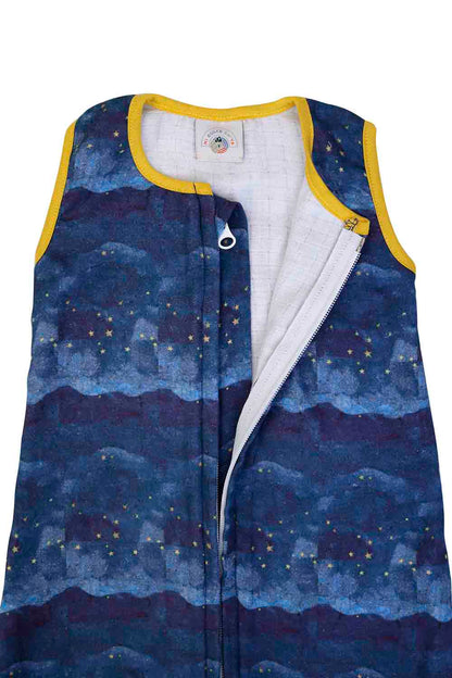 Organic muslin night sky printed baby sleeping bag-2
