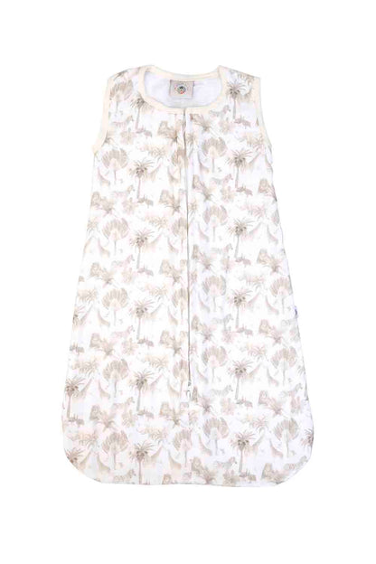 Organic muslin safari printed baby sleeping bag-1