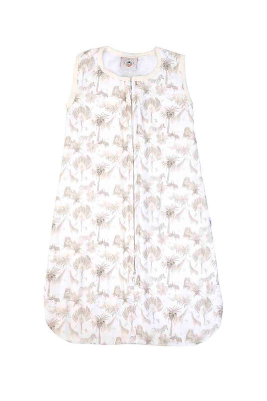 Organic muslin safari printed baby sleeping bag-1