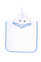 Organic-terry-hooded shark towel for infants