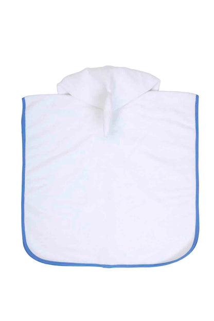 Organic-terry-hooded shark towel for infants-2