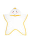 Organic-terry-hooded-star-towel for infants