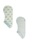 Pair of printed reversible burp cloths