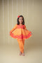 Sunset applique dhoti set