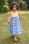 Abstract bird printed dress