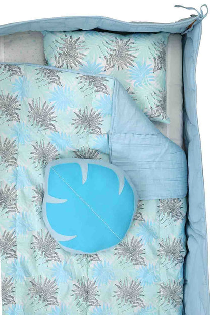 blue fern bedding set-2