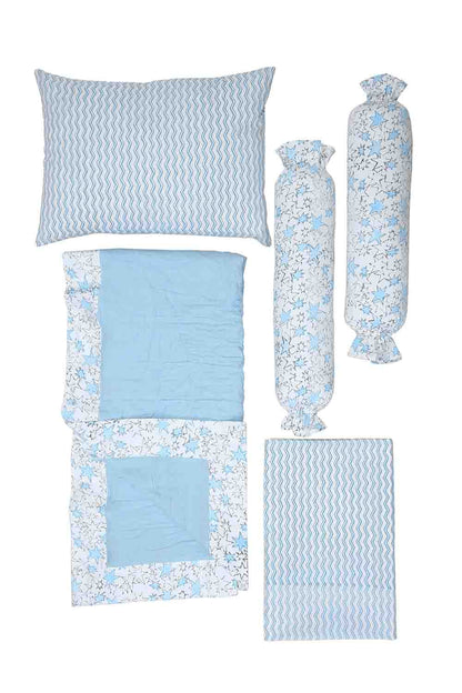blue starry bedding set-1