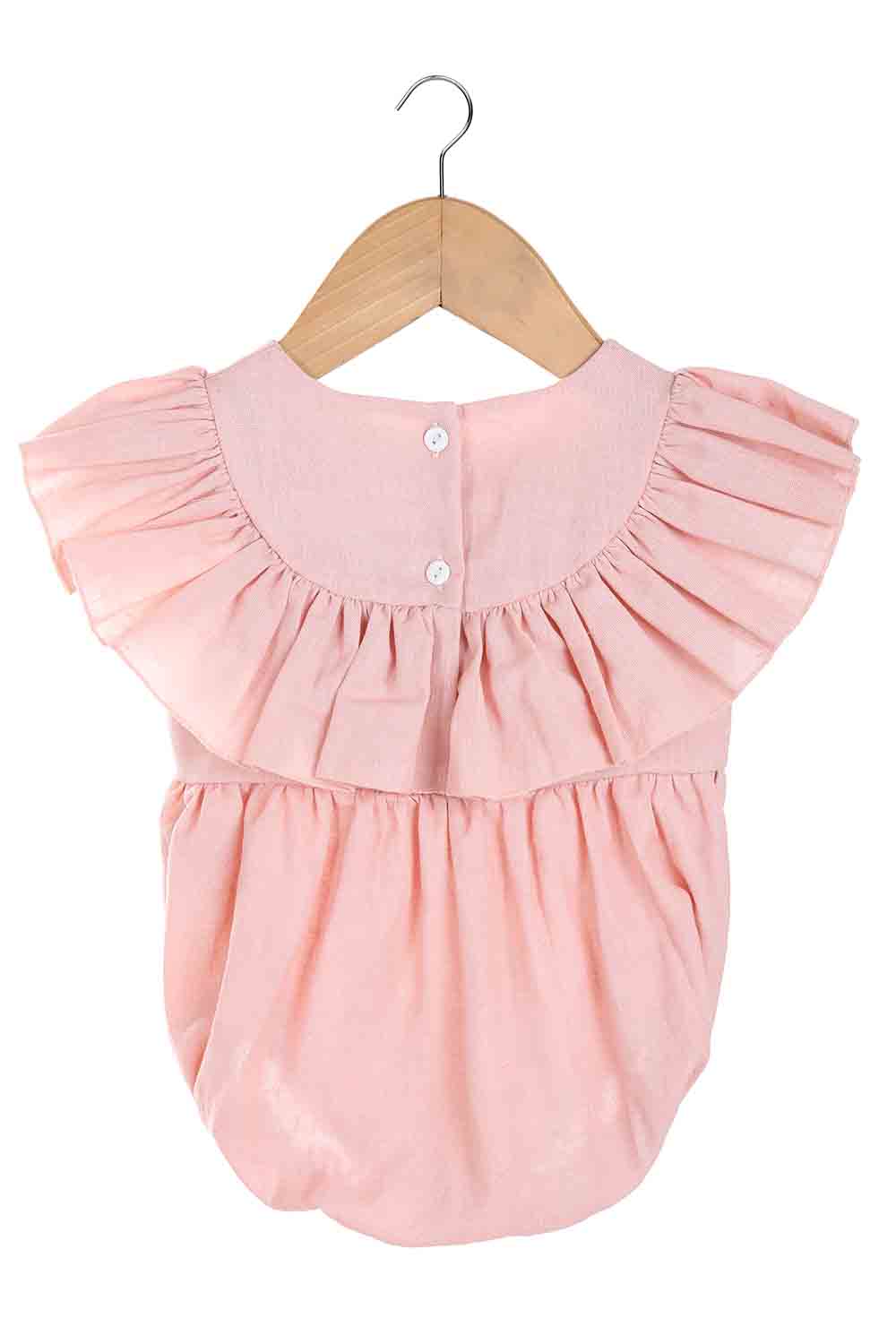 blush ruffle romper-2