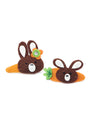 bunny-and-carrot-clips-set-of-2-for-baby-girl-brown