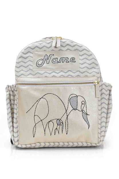 elephant emb small backpack-1