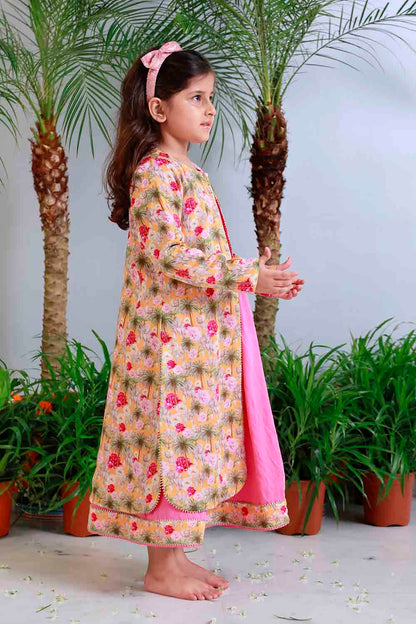 Elephant print jacket and dress set for infant girls