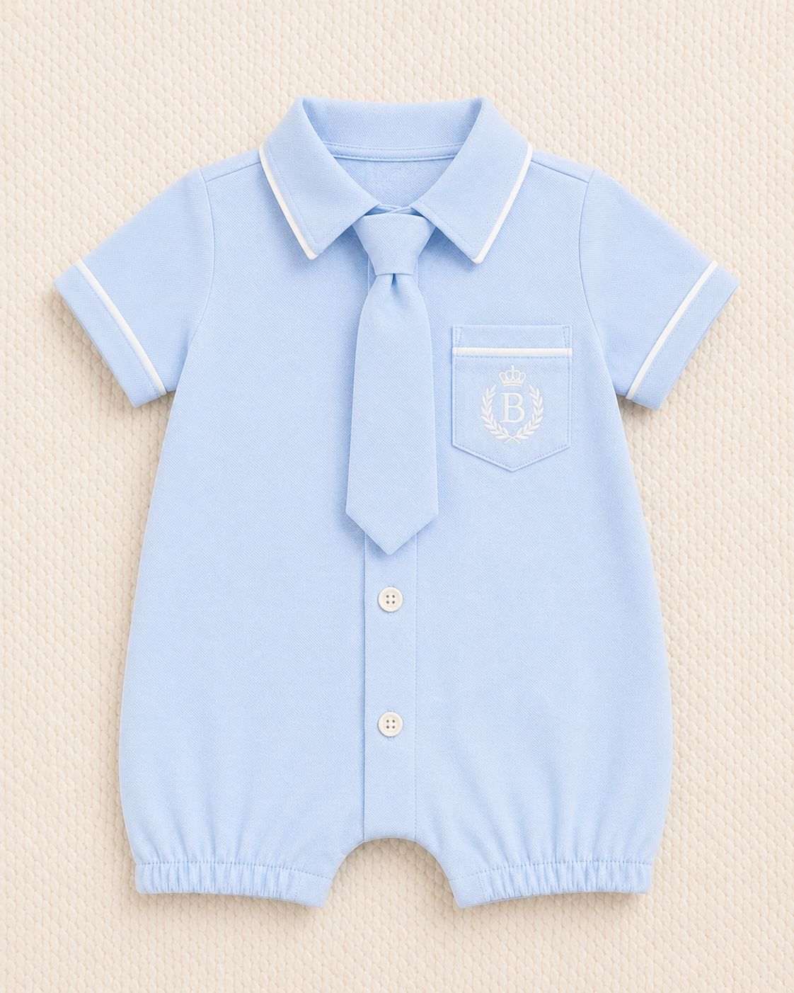 Emblem tie romper-2