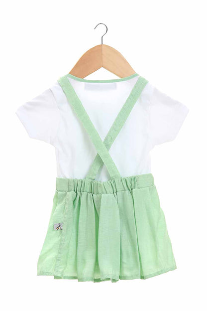 embroidered mint baby girls pinafore-2