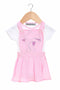 Embroidered dolphin infant girls pinafore dress