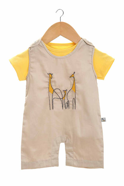 embroidered sand baby boys romper-1