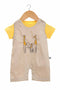 Embroidered giraffe infant boys dungarees