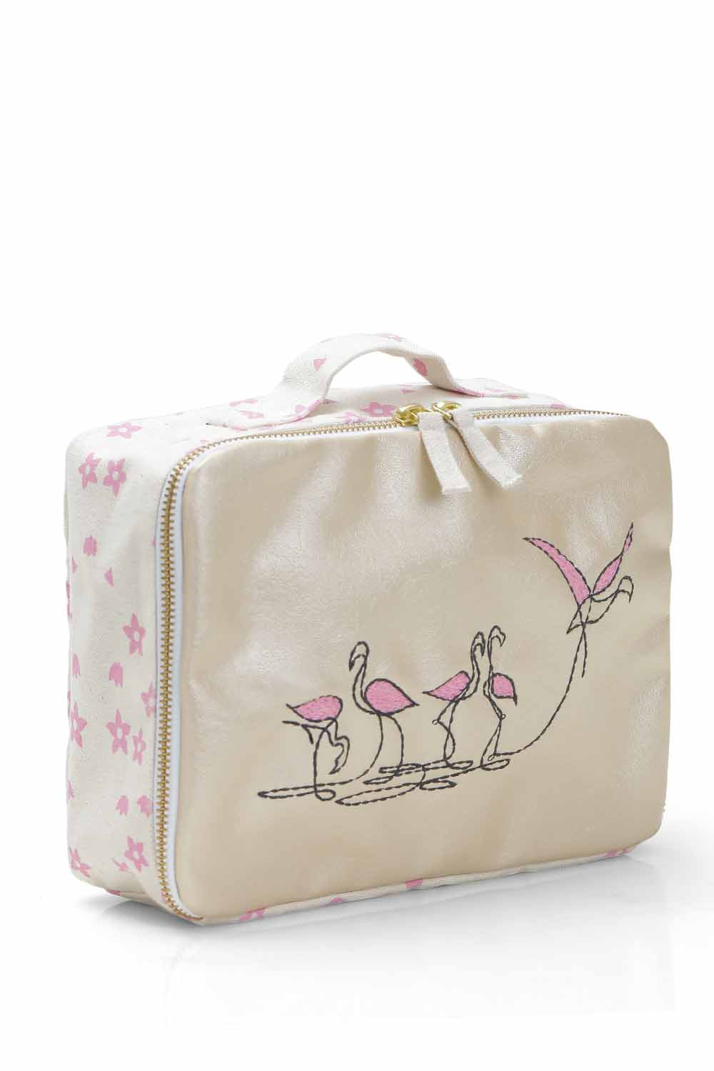 flamingo emb lunchbag-2