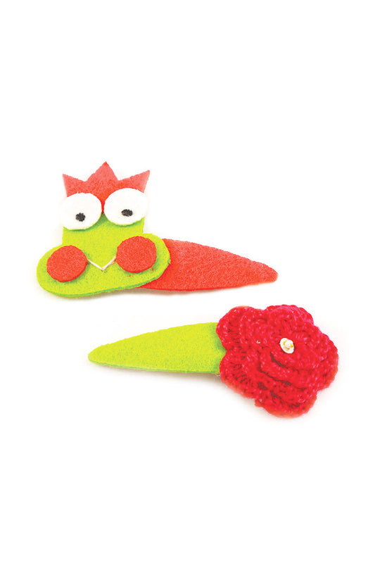 frog-prince-clips-for-baby-girl-green