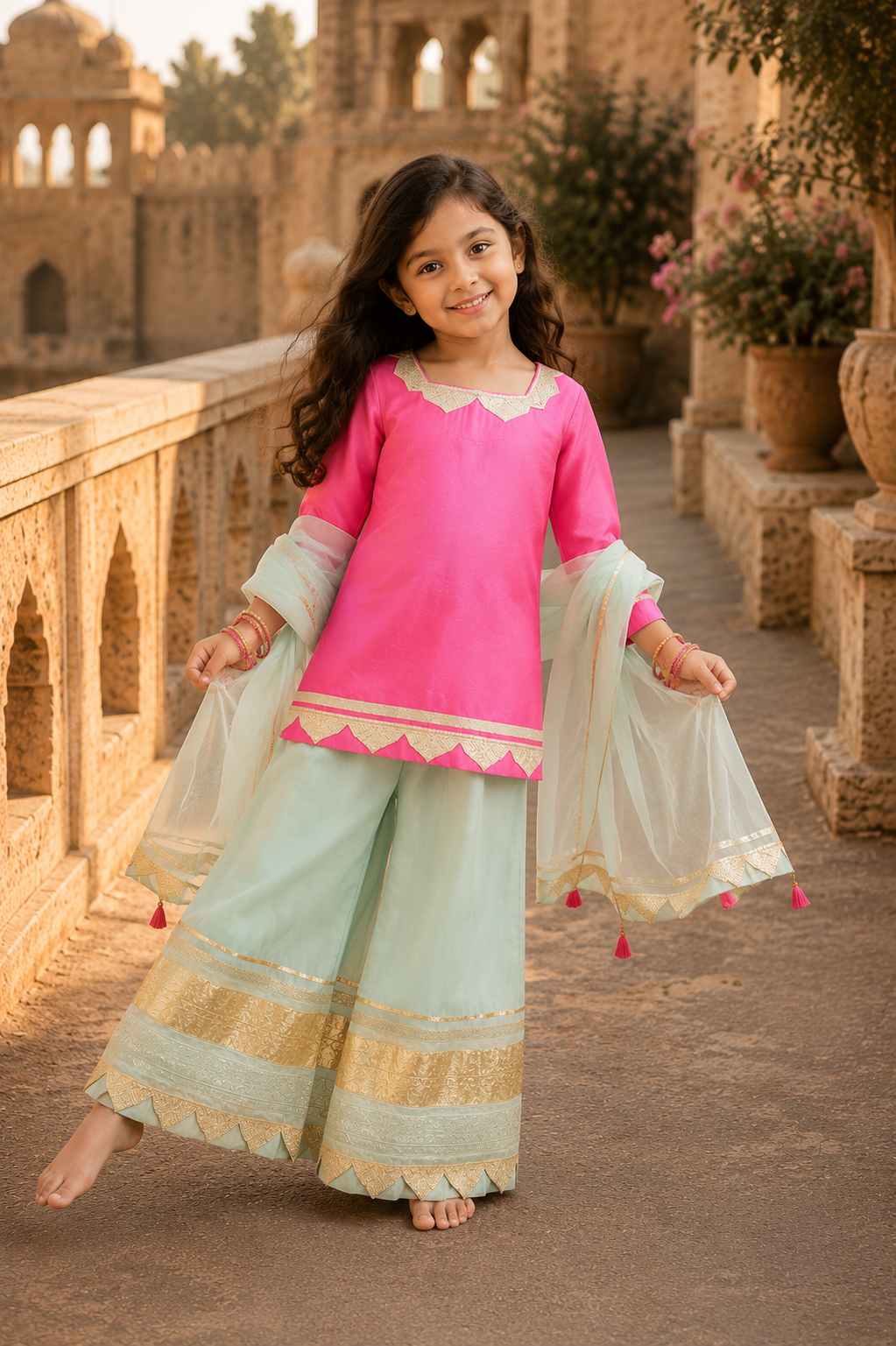 Heavy Gota palazzo set