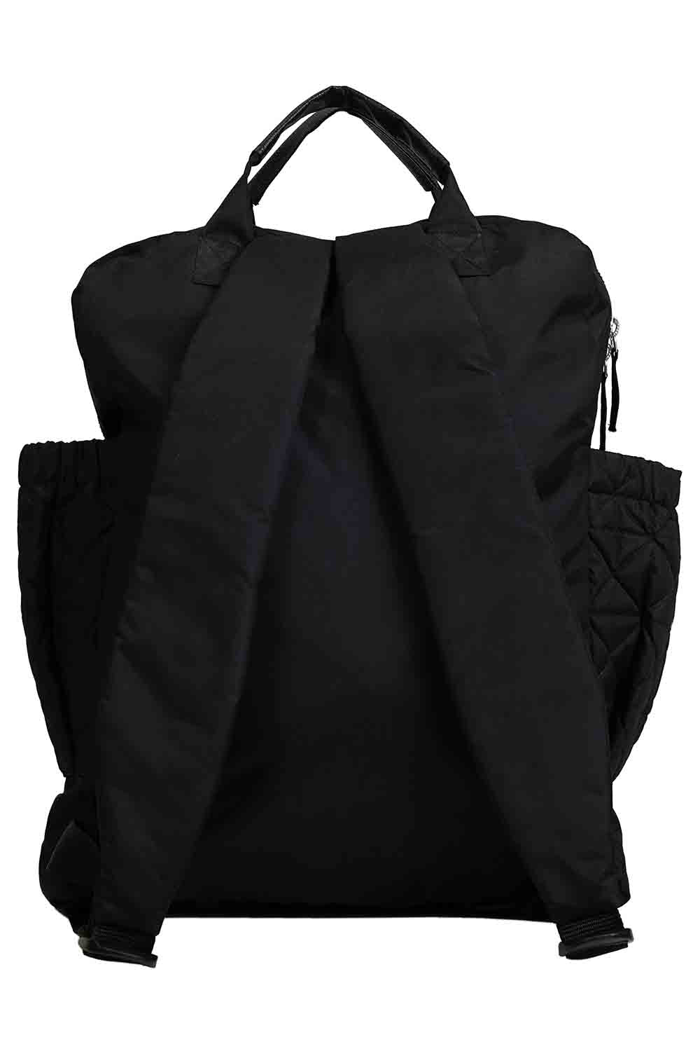 Customized Black and Fuschia Baby diaper backpack